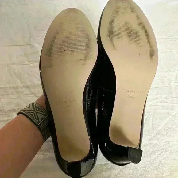 Walking Cradles Joy Pump Heel Black Croc Womens Size 7.5 - Picture 7 of 7